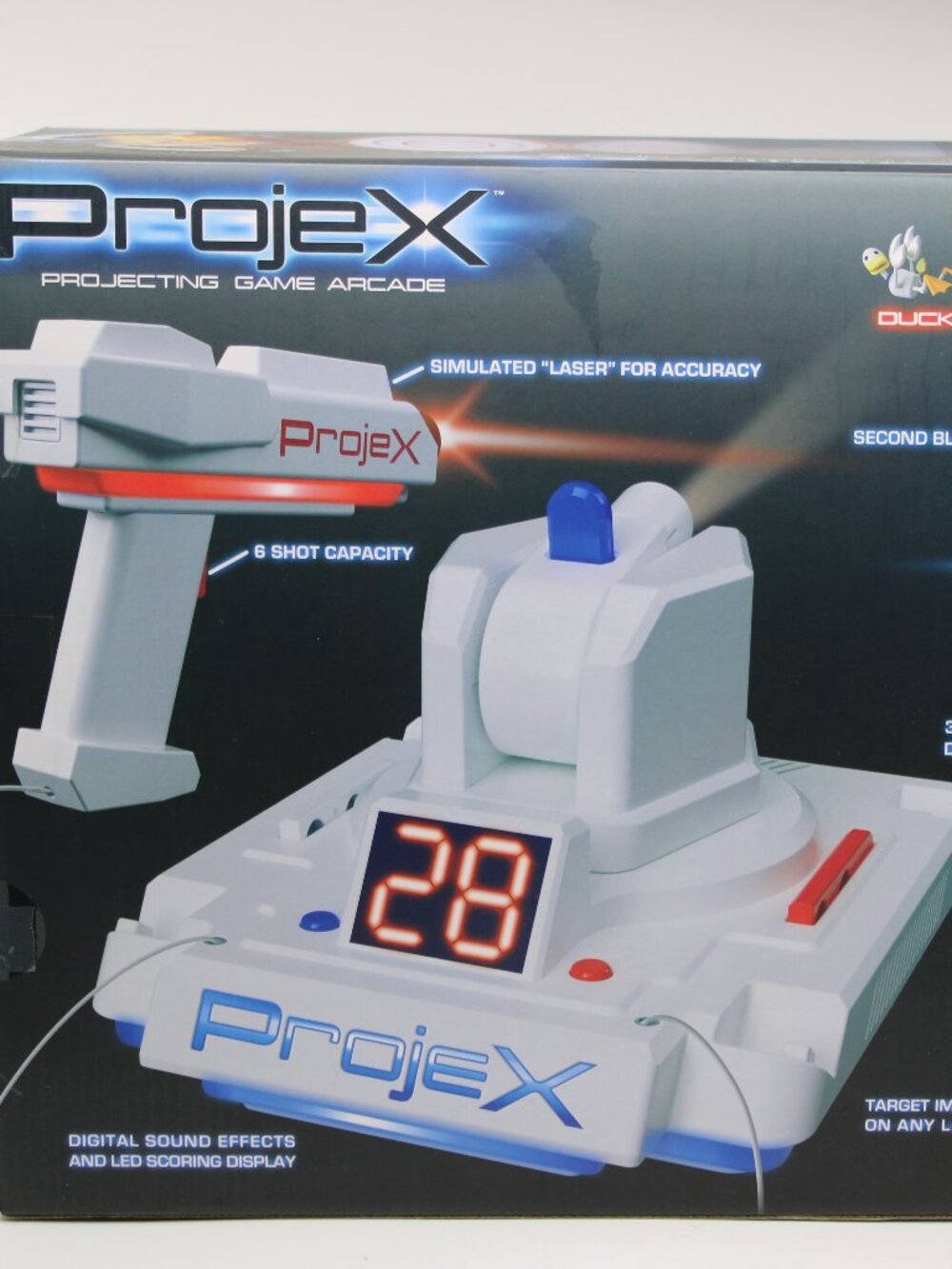 NEW! ProjeX Image Projecting Duck Arcade 1 Blaster + Game Unit 3 Built in Games